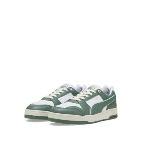 PUMA Other - PUMA Mens White Logo Slipstream Round Toe Platform Leather Sneakers Shoes 8